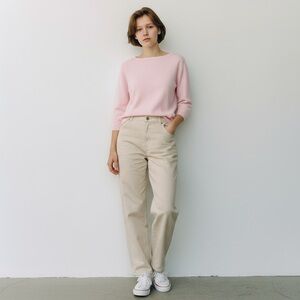 Talbots Cream Straight Leg Women's Jeans Plus Size 2X